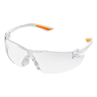 Occhiale SIR NEON estremamente leggero, interamente trasparente per non avere interruzioni del campo visivo, dotato di ponte comfort.